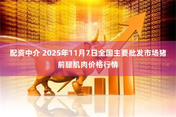 配资中介 2025年11月7日全国主要批发市场猪前腿肌肉价格行情